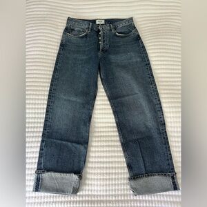 NWOT AG Classic Relaxed Blue Denim Jeans with Cuff
